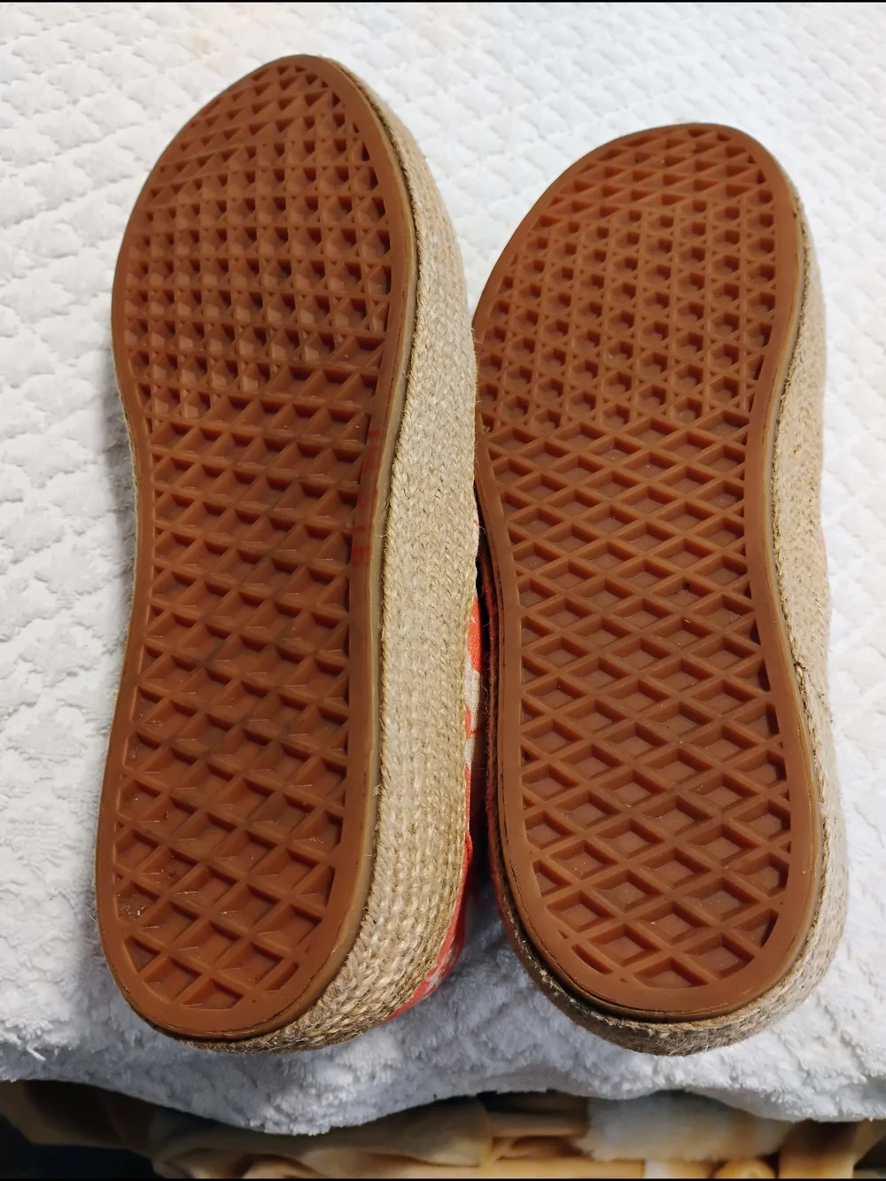 Vans Coral Tropical Floral Slip-On Espadrilles Sneakers Women's Size 10